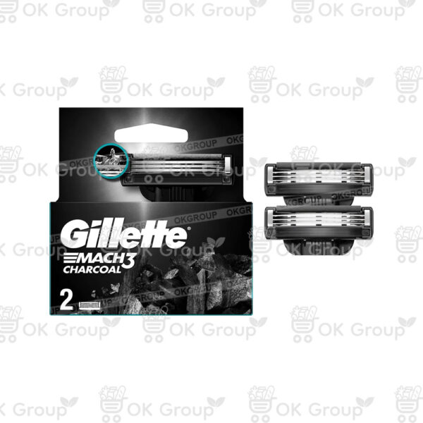 Кассеты для бритья GILLETTE MACH3 Charcoal 2 шт.