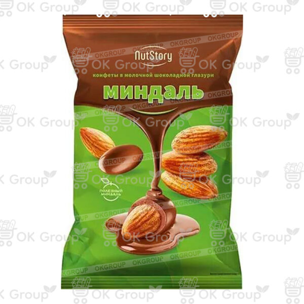 Конфеты NutStory миндальв молочной шоколадной глазури 4 кг.