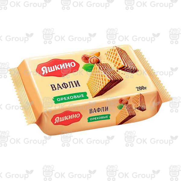 Вафли Яшкино ореховые 200 гр.