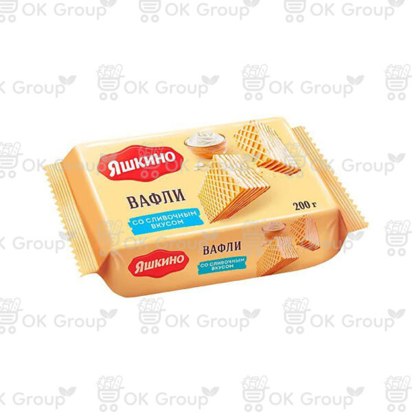 Вафли Яшкино сливочные 200 гр.