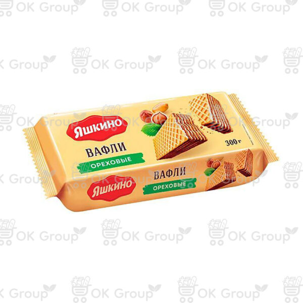 Вафли Яшкино ореховые 300 гр.