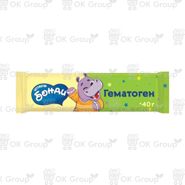 Гематоген Бегемотик Бонди 40 гр.