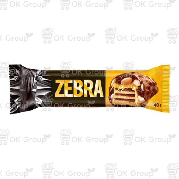 Вафли Zебра глазированные 40 гр.