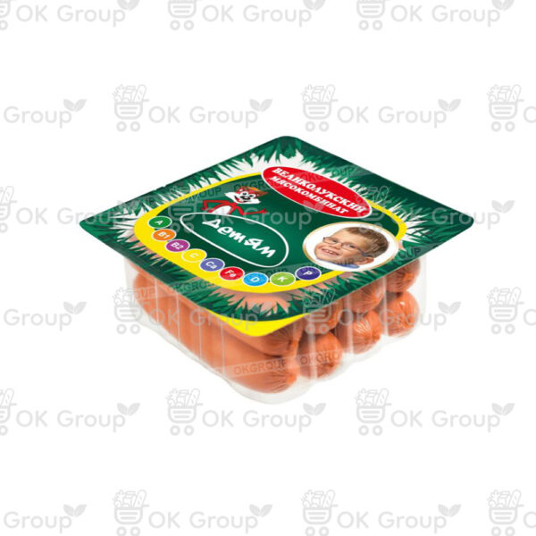 Сосиски Великолукский мясокомбинат "Детям" 330 гр.
