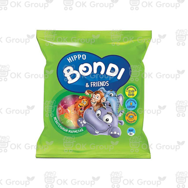Мармелад HIPPO BONDI & FRIENDS жевательный с соком ягод и фруктов 30 гр.