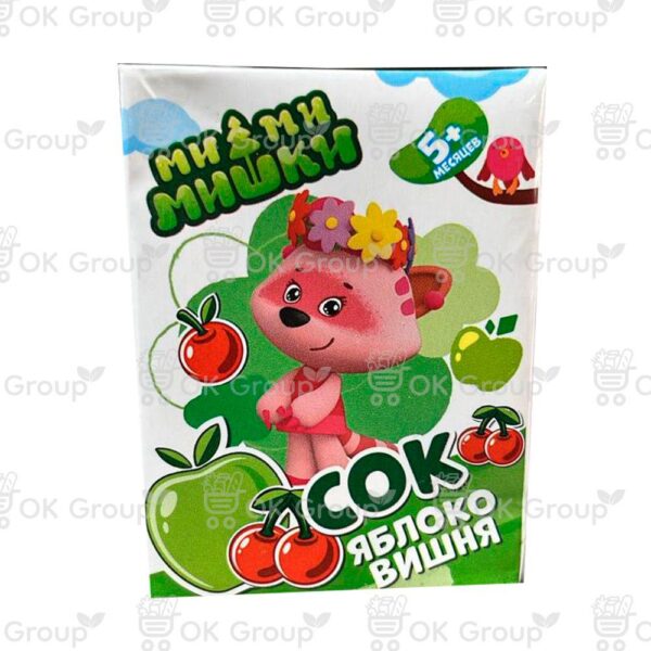 Сок Ми-ми-мишки яблочно- вишневый старше 5 мес. 200 мл.