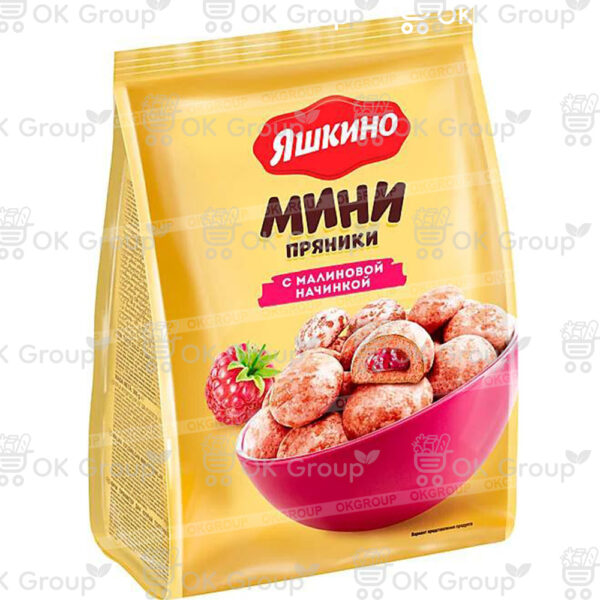 Пряники Яшкино с малиновой начинкой 300 гр.