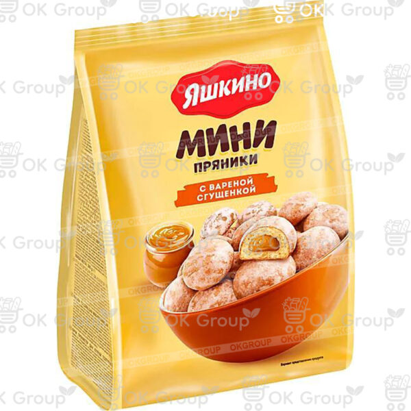Пряники Яшкино с варёной сгущёнкой 350 гр.