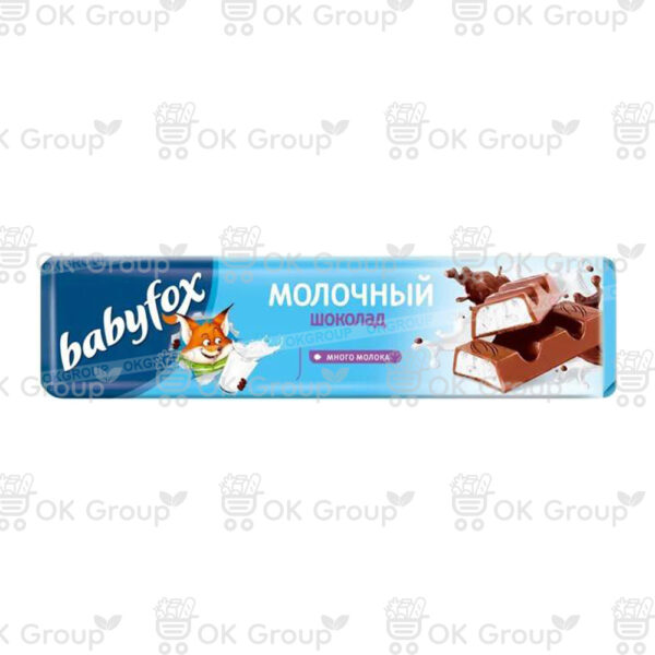 Шоколадный батончик BabyFox с фундуком 45 гр.