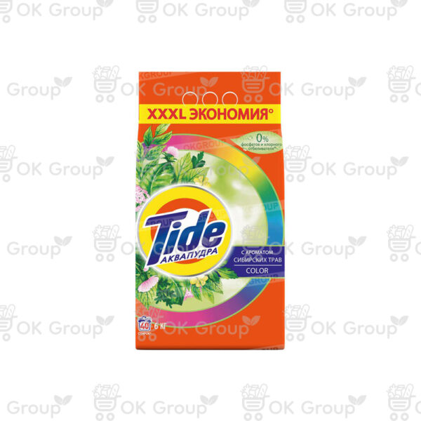 Порошок TIDE Автомат Color с ароматом Сибирских трав 6 кг.