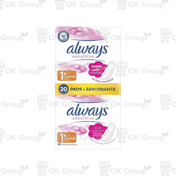 Прокладки ALWAYS Ultra Sensitive ультратонкие гигиенические Normal Plus Duo 20 шт.