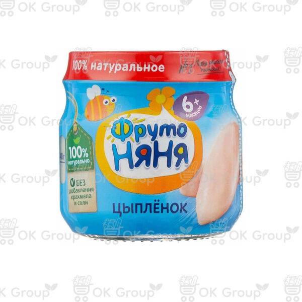 Пюре ФрутоНяня из мяса цыплят 80 гр.