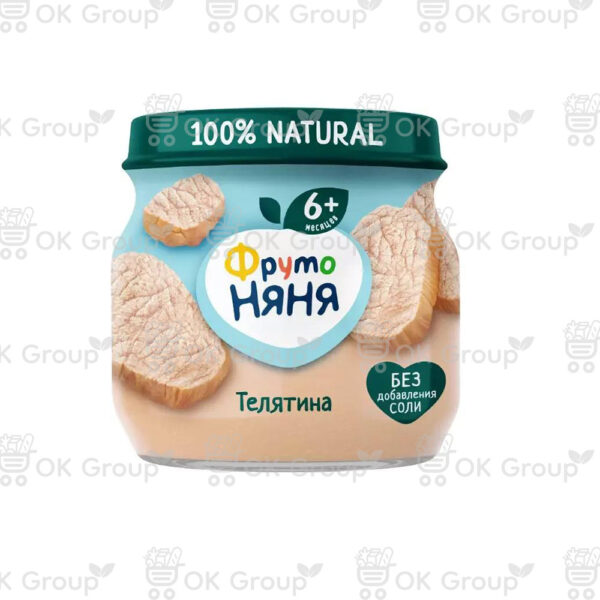Пюре ФрутоНяня из мяса из телятины 80 гр.