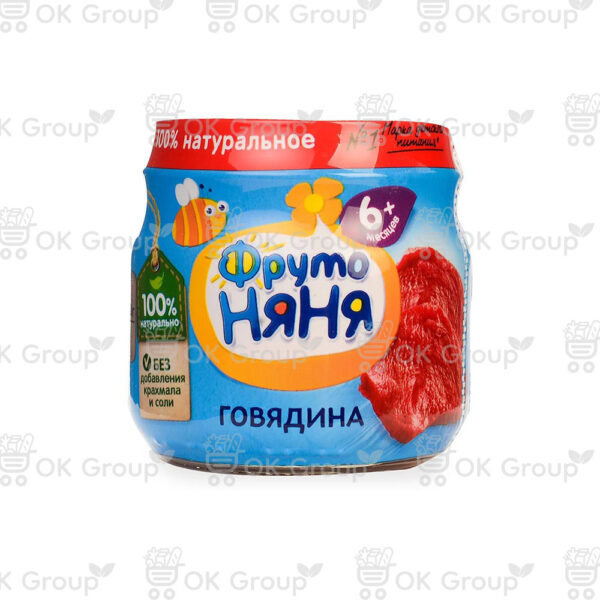 Пюре ФрутоНяня из говядины 80 гр.
