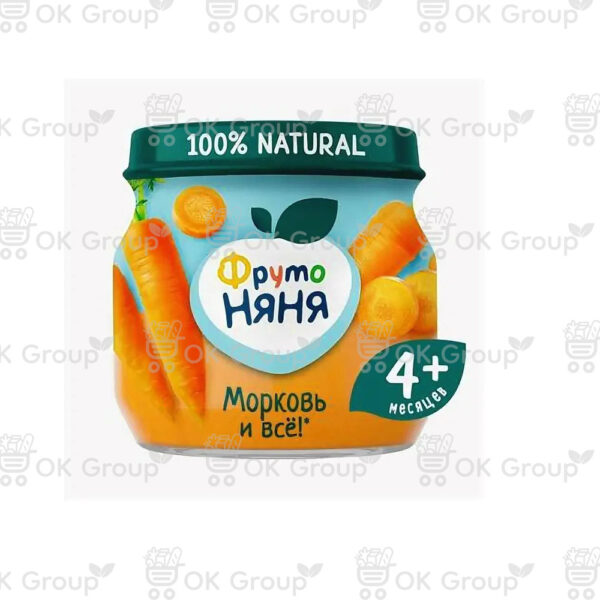 Пюре ФрутоНяня морковное 80 гр.