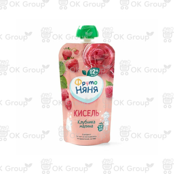 Кисель ФрутоНяня клубника, малина 130 гр.