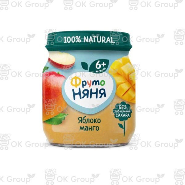 Пюре ФрутоНяня из яблок и манго 100 гр.