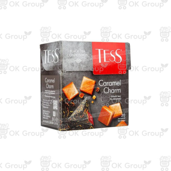 Чай Tess Caramel Charm black tea пирамидки 20 шт.