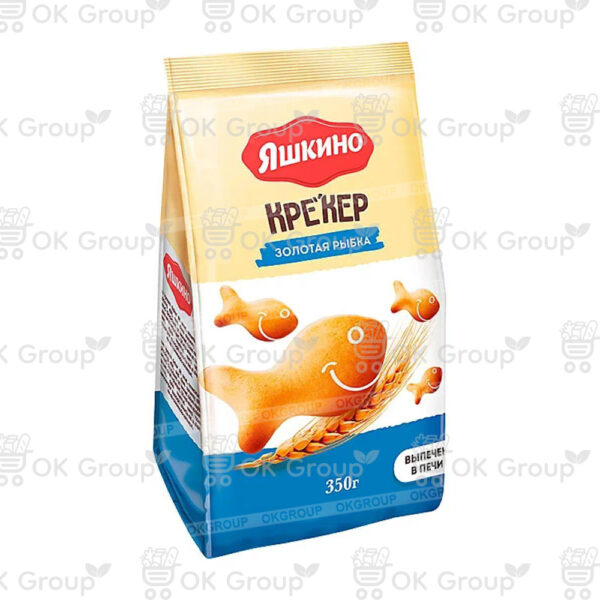 Крекер Яшкино Золотая рыбка 350 гр.