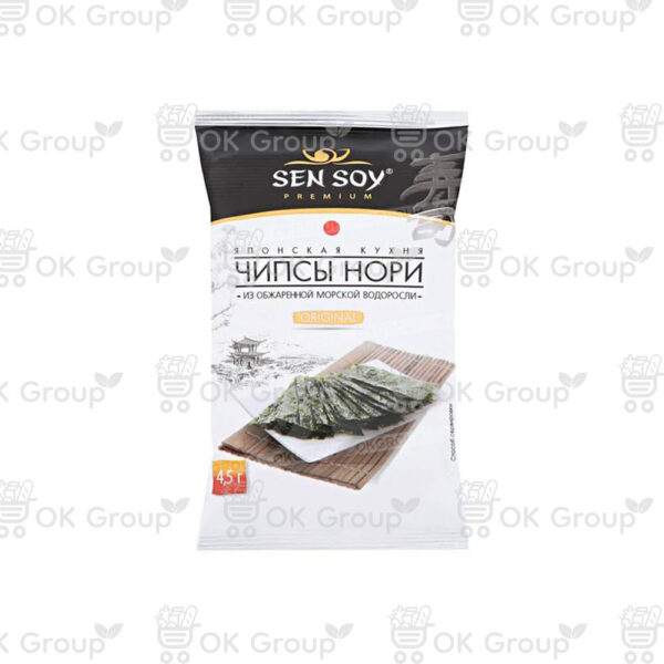 Чипсы Нори "Sensoy" из морской капусты Original 4,5 гр.