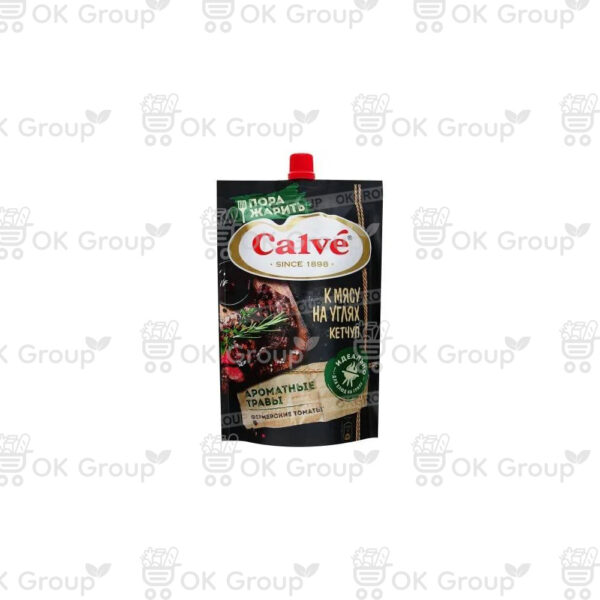 Кетчуп Calve К мясу на углях д/п 350 гр.