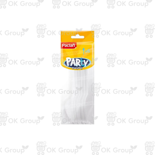 Ложка Paclan Party пластиковая белая, 6 шт.
