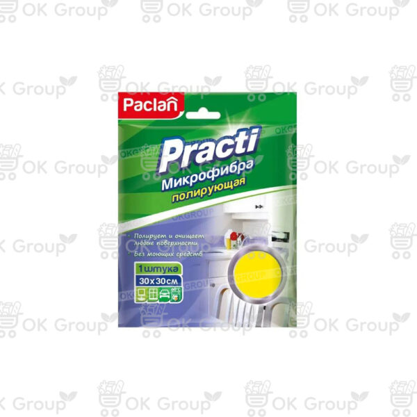 Салфетка Paclan Practi из микрофибры для полировки 30х30 см. 1шт.