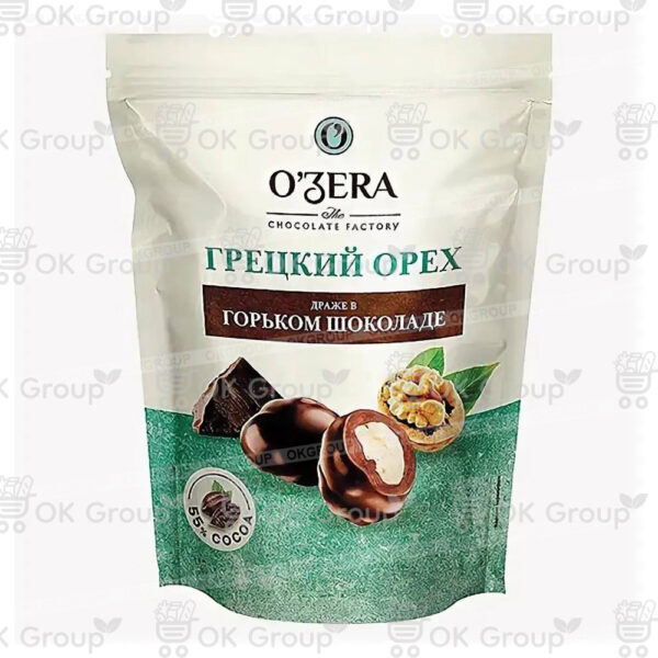 Драже Ozera Грецкий орех в горьком шоколаде 150 гр.