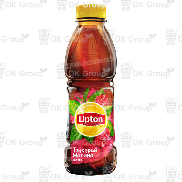 Напиток чайный Lipton черный со вкусом малины 0,5л.