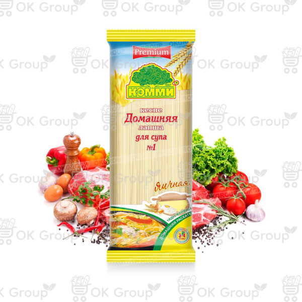 Лапша КЭММИ Premium домашняя длинная яичная для супа №1 250 гр.