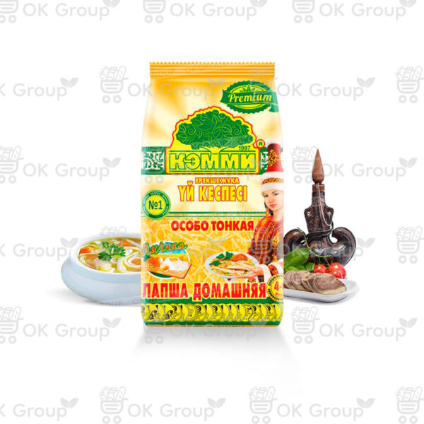 Лапша КЭММИ домашняя яичная (особо тонкая) "Рremium" 200 гр.