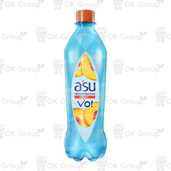 Вода A'SU VO! не газированная со вкусом персика 0,5л.