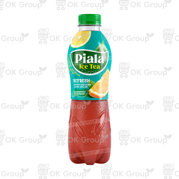 Напиток чайный Piala Ice Tea черный-зеленый со вкусом лимона-апельсина 0,5л.