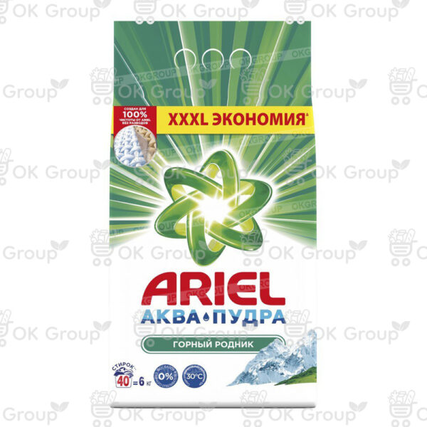 Порошок ARIEL Автомат Горный родник 6 кг.