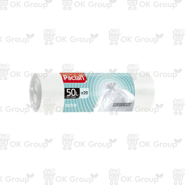 Мешки для мусора Paclan Extra 50 л, 60х72 см, 20 шт.