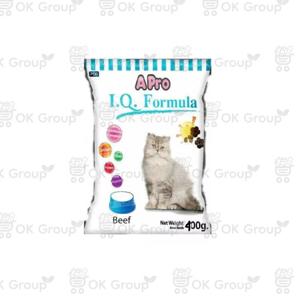 Корм APRO I.Q. FORMULA для кошек со вкусом говядины 400 гр.