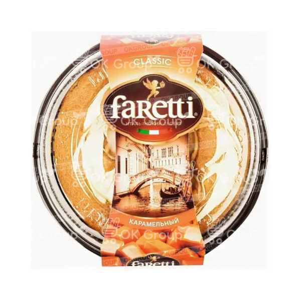 Торт Faretti бисквитный карамельный 400 гр.