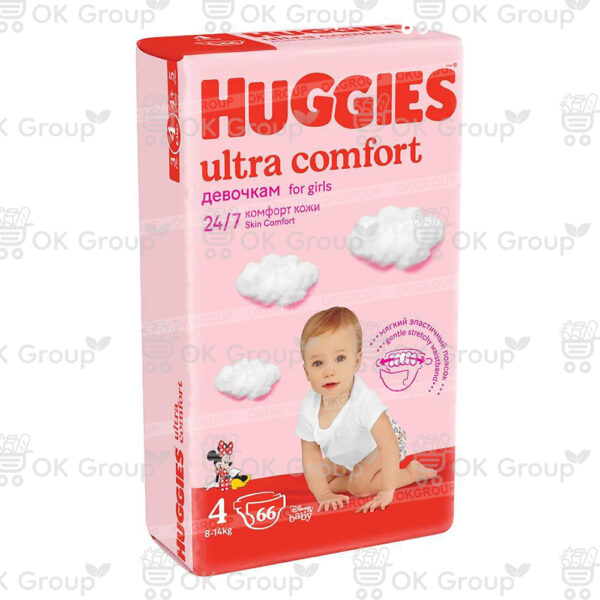 Подгузники Huggies Ultra Comfort Mega 4 Boy (8-14 кг.) 66 шт.