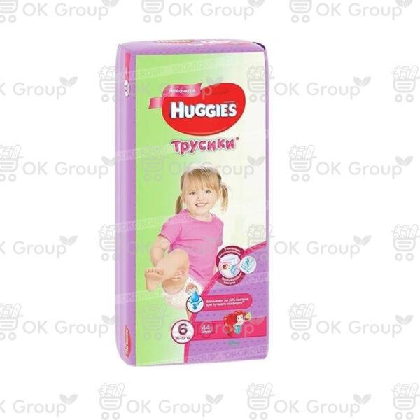 Подгузники-трусики Huggies Mega 6 Girl (16-20 кг.) 44 шт.