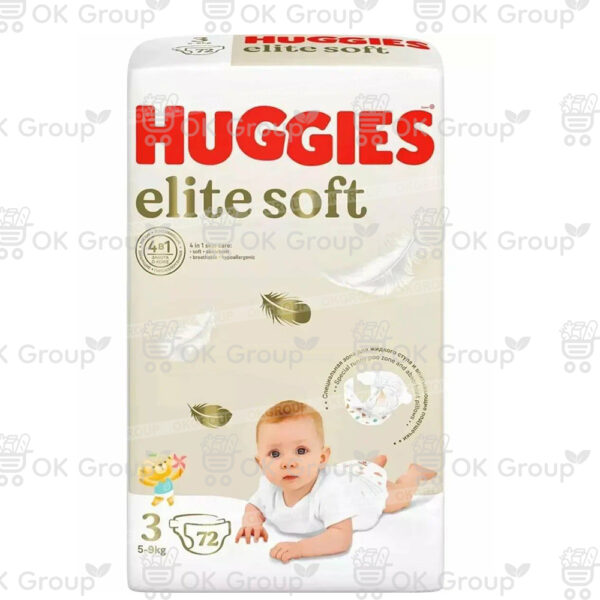 Подгузники Huggies Elite Soft 3 Mega 72 шт.