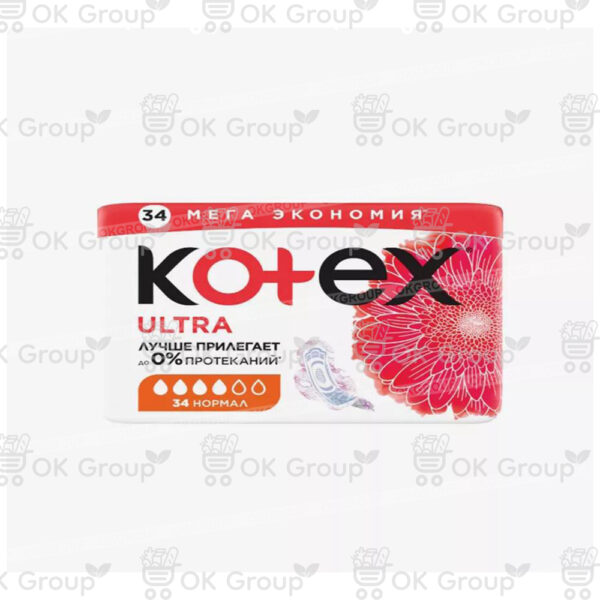 Прокладки Kotex Ultra Net Quadro Normal гигиенические 34 шт.