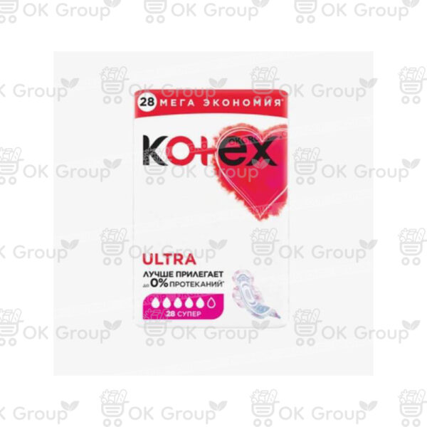 Прокладки Kotex Ultra Net Quadro Super гигиенические 28 шт.